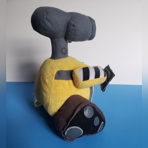 Pixar Walt Disney 9" Wall-E Robot Stuffed Plush Soft Yellow Gray Toy Kohls Cares - Picture 2 of 6